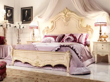 DAVID - Bed with high headboard by Barnini Oseo - view 2